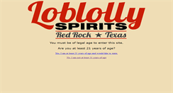 Desktop Screenshot of loblollyspirits.com
